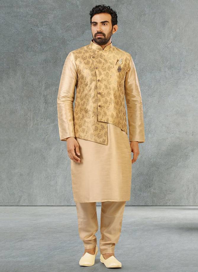Party Wear Wholesale Kurta Pajama With Jacket Mens Collection